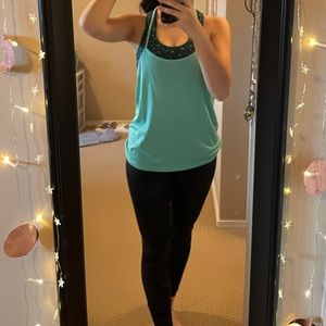 Lululemon two piece athletic sports bra and tank top